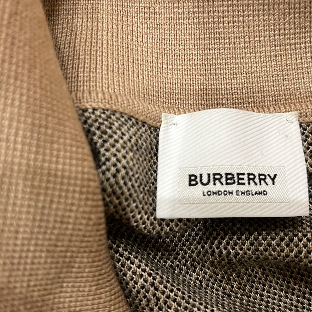 Burberry Vintage Check Wool Polo Shirt - Picture 3 of 3